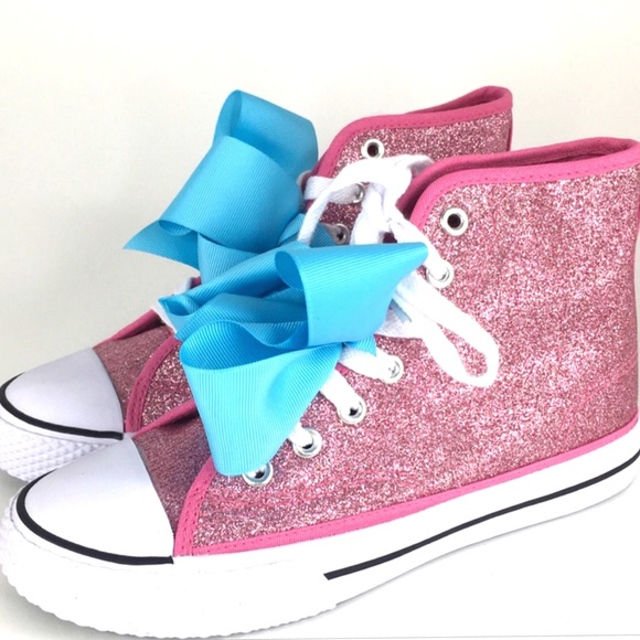 Jojo Siwa Pink Glitter Hi Top Sneakers - Picture 14 of 14